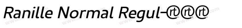 Ranille Normal Regul字体转换
